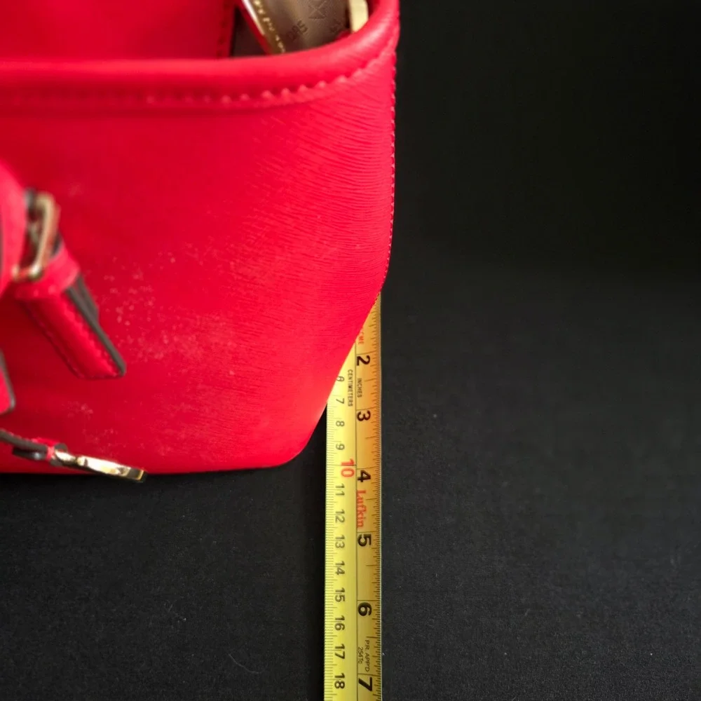 Michael Kors Jet Set Travel XS Carryall Tote Bag Red 35T9GTVT0L DK Sangria - Picture 9 of 9